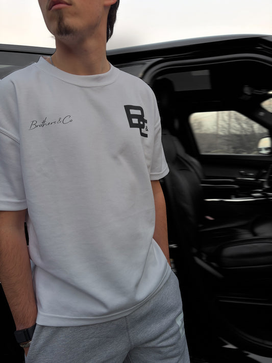 Classic white B&C Logo Tshirt