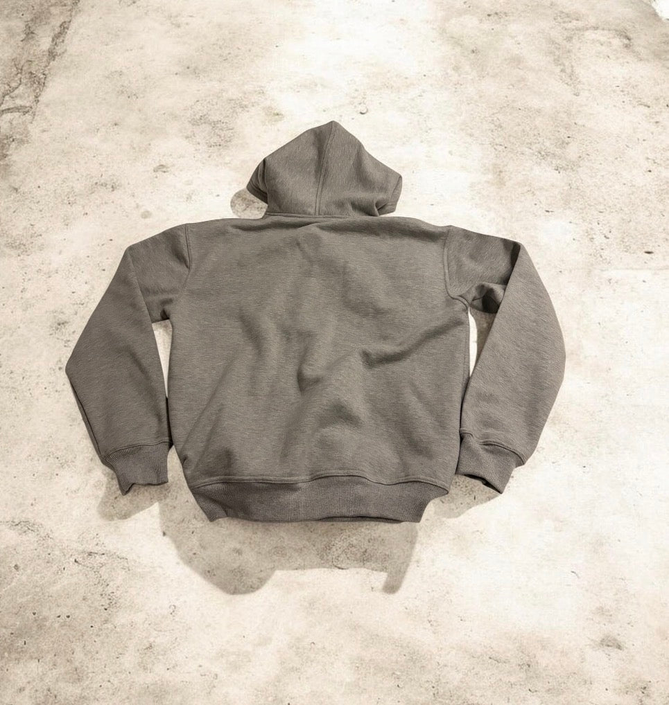 Heavyweight oversized grey hoodie