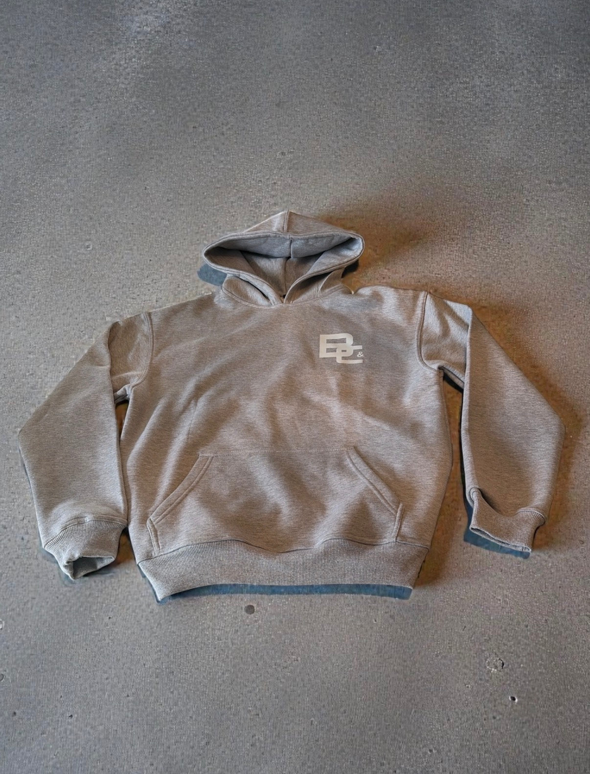 Heavyweight oversized grey hoodie