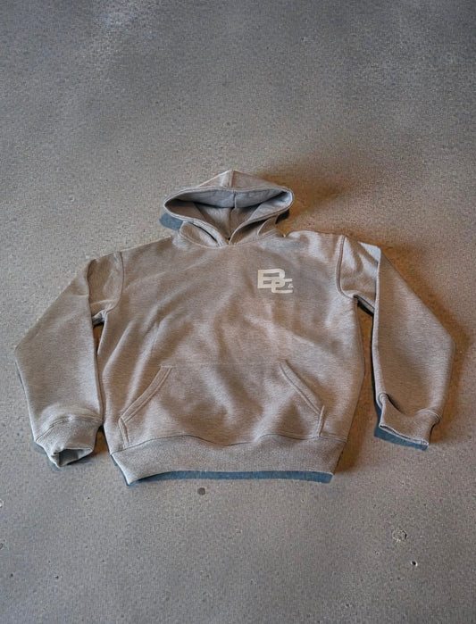 Heavyweight oversized grey hoodie